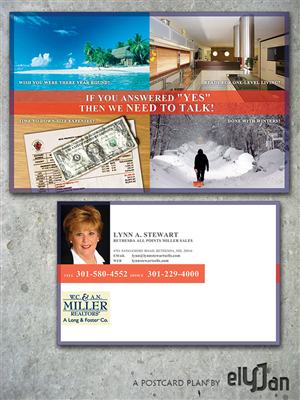 Postcard Design by elYJan for W.C. & A.N. Miller, A Long & Foster Co. | Design: #4344711