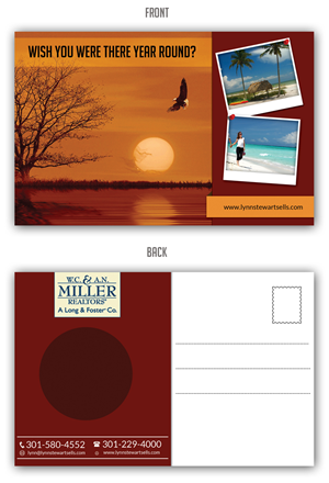 Postcard Design by ESolz Technologies for W.C. & A.N. Miller, A Long & Foster Co. | Design #4347705
