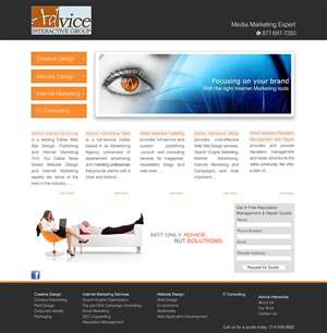 Web Design by a s k advertising for this project | Design #181422