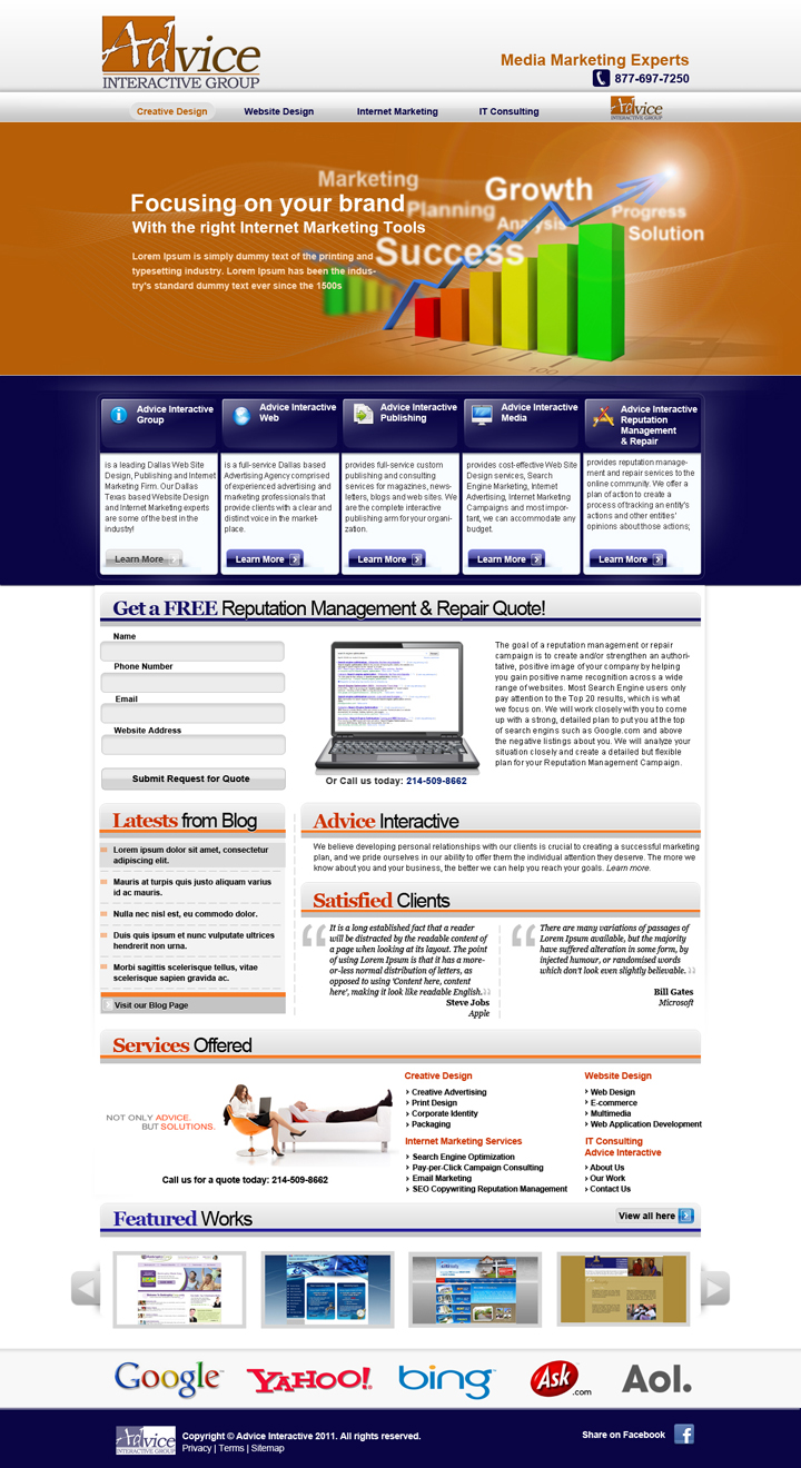 Web Design by Vinc for this project | Design #183385