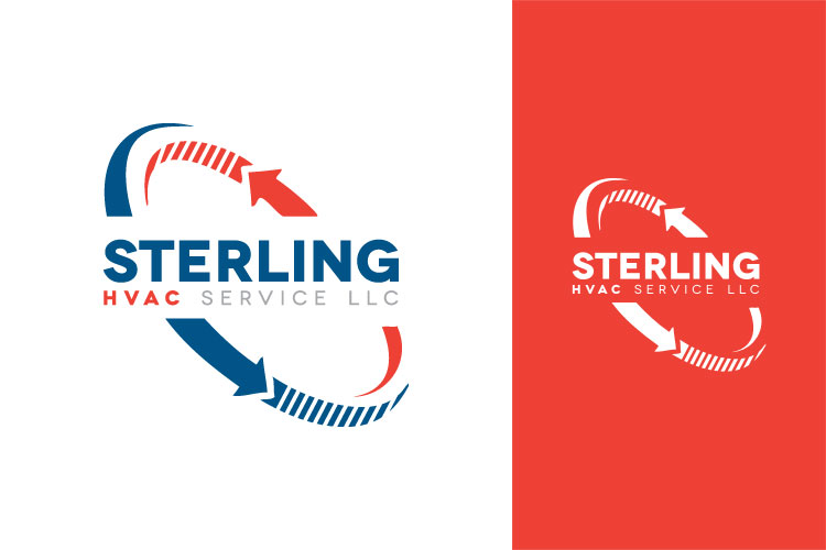 Logo-Design von D4Designer für Sterling HVAC Service LLC | Design #4367631