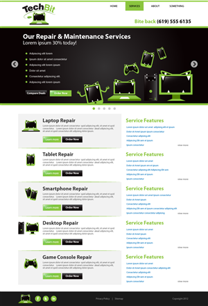 Web Design by wolf for this project | Design: #1244220