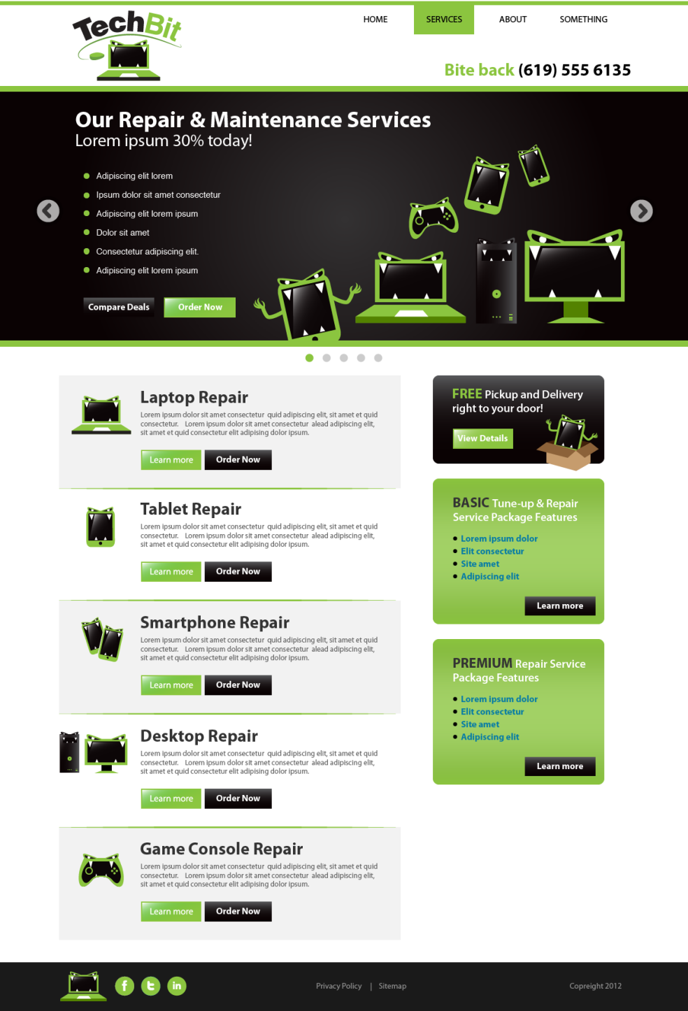 Web Design by wolf for this project | Design #1245317