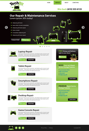 Web Design by wolf for this project | Design: #1245317