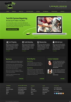 Web Design by pb for this project | Design: #1230368