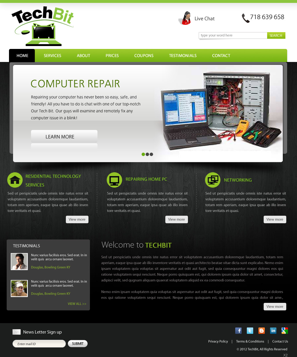 Web Design by pb for this project | Design #1234805