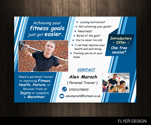 regPersonal Trainer Flyer Design | Diseño de Flyer por CG PRITAM