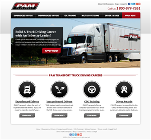 WordPress Site Design For PAMDrivers.com | Wordpress Design by MIND