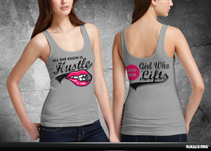 Women's Fitness Apparel Tank Top - sexy and badass | Design de T-shirt par gekgrfx