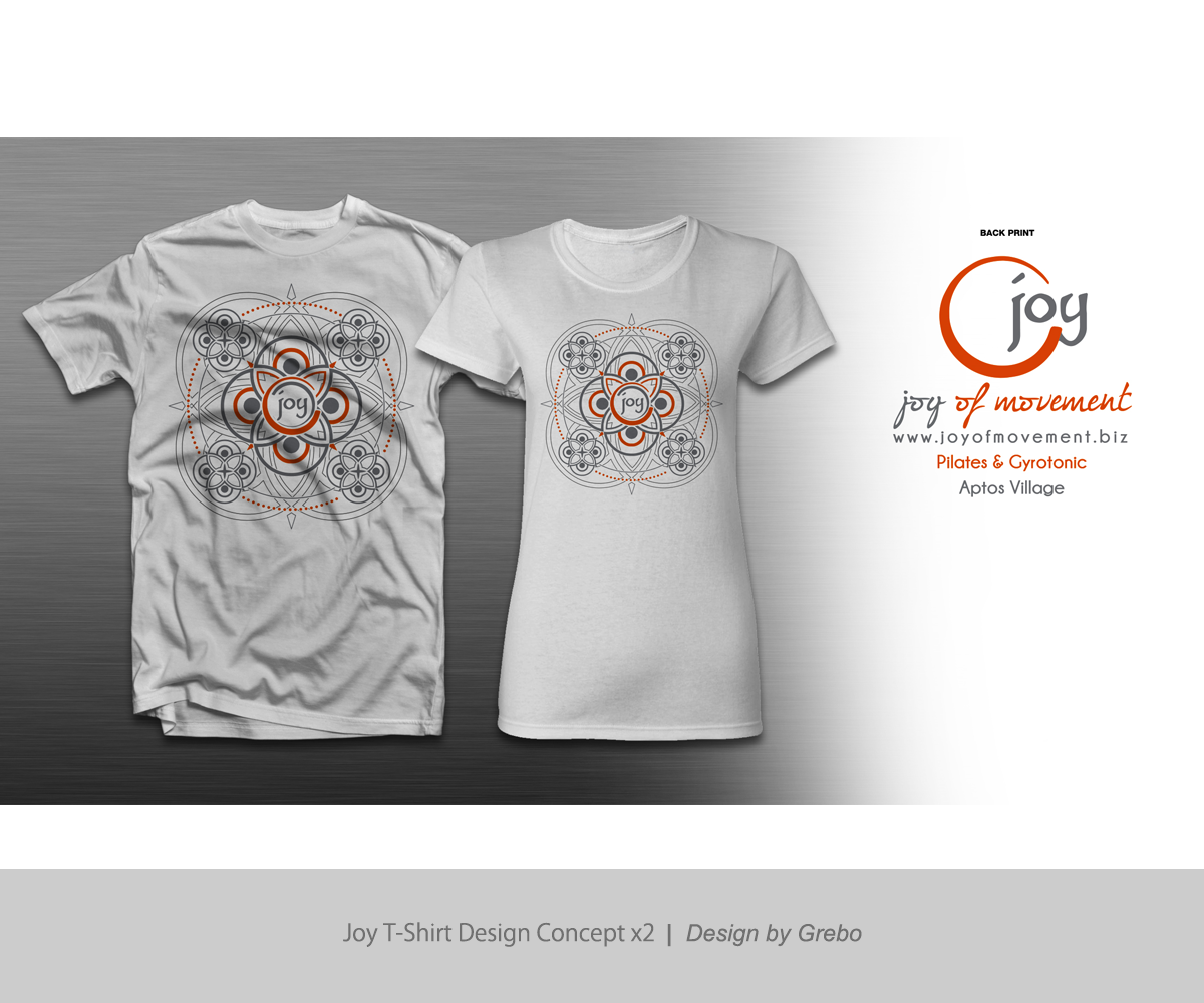 T-shirt Design by Grebo for Joy of Movement, LLC | Design #4388130