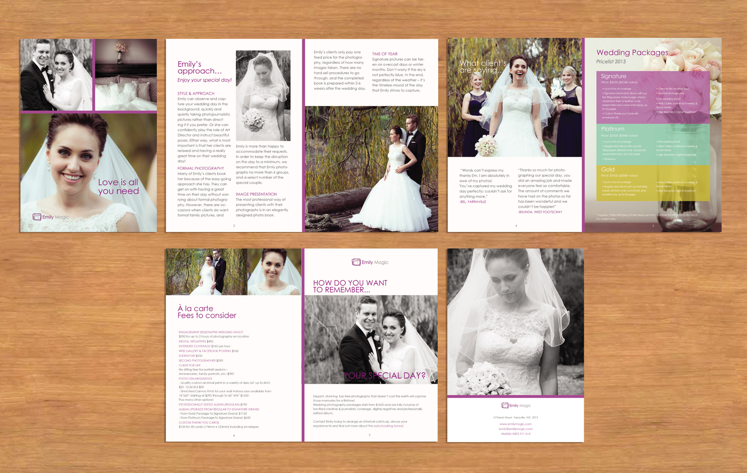 Brochure Design by Ellie Afonso for this project | Design #4409138