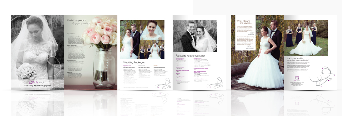 wedding brochure design