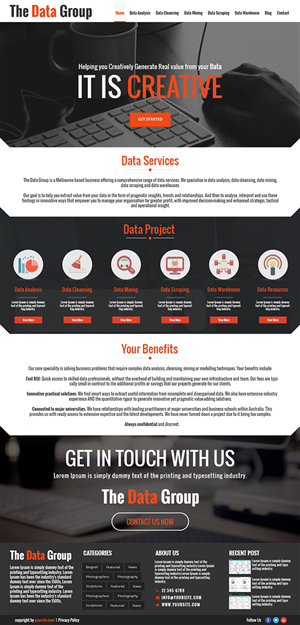 Wordpress Design by Adeel Hanif® for this project | Design: #4362014