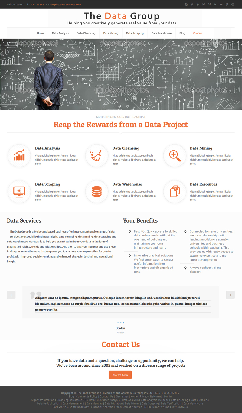 Wordpress Design by J. Chaturvedi for this project | Design #4329518