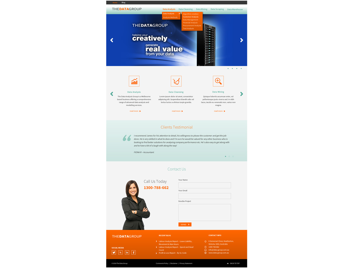 Wordpress Design by Lee Xian for this project | Design #4335359