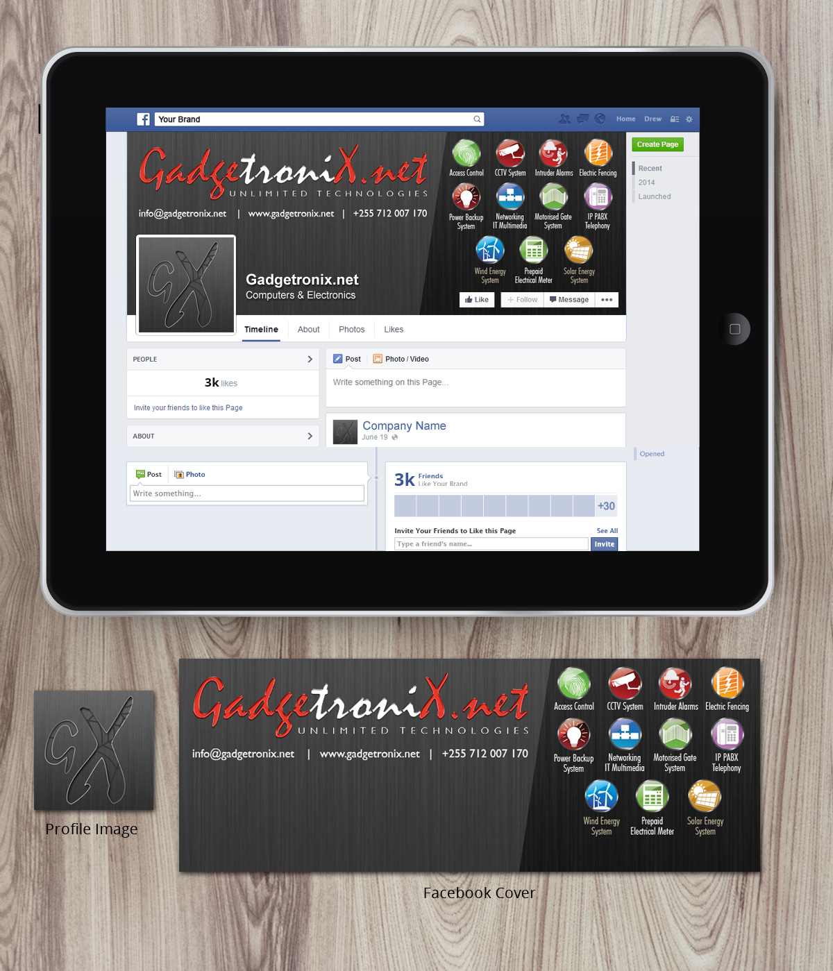 Facebook Design by Nelsur for GadgetroniX | Design #4332972