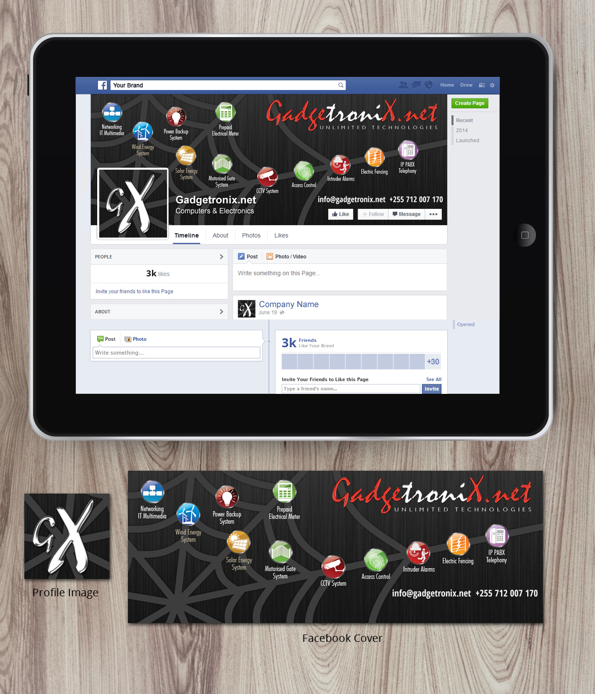 Facebook Design by Nelsur for GadgetroniX | Design #4337201
