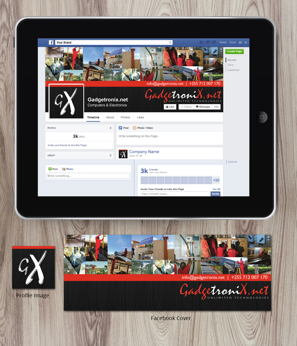Diseño de Facebook por Nelsur para GadgetroniX | Diseño #4337663