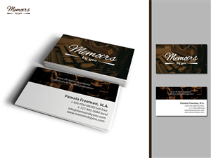 Business Card Design by LR Design for Memoirs by You | Design: #4405146