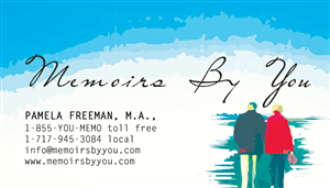 Business Card Design by Sharon Park for Memoirs by You | Design: #4379100