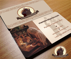 Business Card Design by Aaaron for Memoirs by You | Design: #4347936