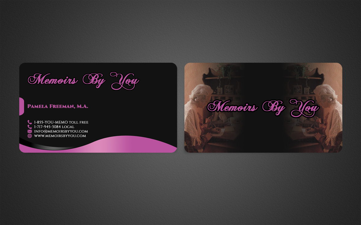 Business Card Design by WebixBD for Memoirs by You | Design #4366619