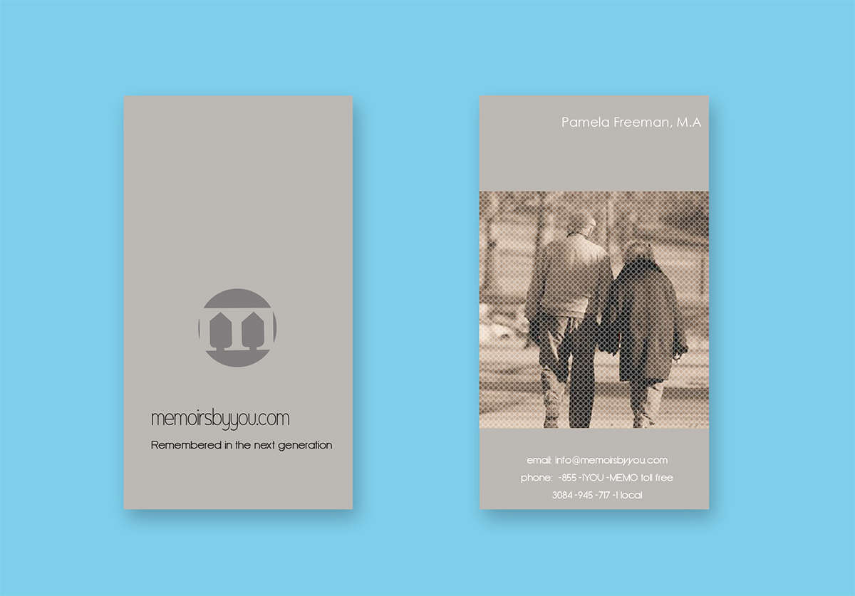 Business Card Design by afsalabchu555 for Memoirs by You | Design #4333535