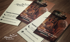 Business Card Design by Mudboots for Memoirs by You | Design: #4334471