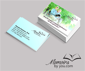 Business Card Design by Mudboots for Memoirs by You | Design: #4334523