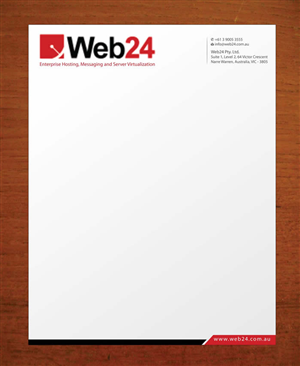 Letterhead Design by Sbss for Web24 Group Pty Ltd | Design: #1225804