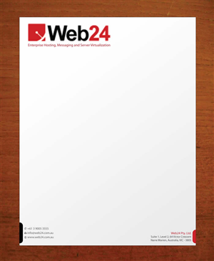 Letterhead Design by Sbss for Web24 Group Pty Ltd | Design: #1225806