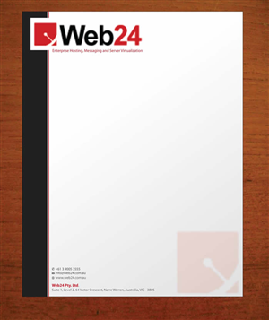 Letterhead Design by Sbss for Web24 Group Pty Ltd | Design: #1225811