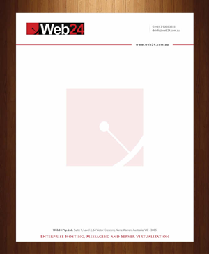 Letterhead Design by Sbss for Web24 Group Pty Ltd | Design: #1225930