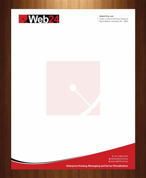 Letterhead Design by Sbss for Web24 Group Pty Ltd | Design: #1225934