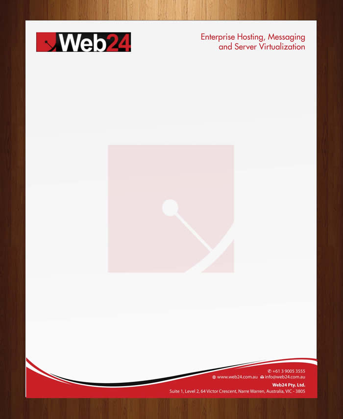 Letterhead Design by Sbss for Web24 Group Pty Ltd | Design #1225941