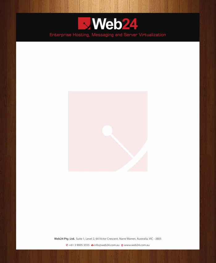 Letterhead Design by Sbss for Web24 Group Pty Ltd | Design #1225942