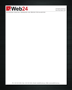 Letterhead Design by Sbss for Web24 Group Pty Ltd | Design: #1226499