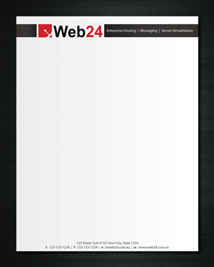 Letterhead Design by Sbss for Web24 Group Pty Ltd | Design: #1226506