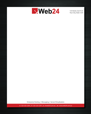 Letterhead Design by Sbss for Web24 Group Pty Ltd | Design: #1226509