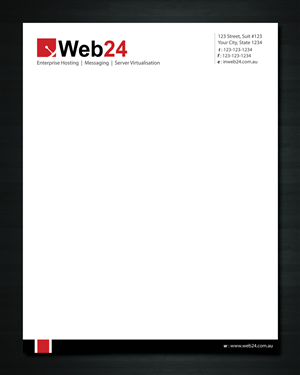 Letterhead Design by Sbss for Web24 Group Pty Ltd | Design: #1226510