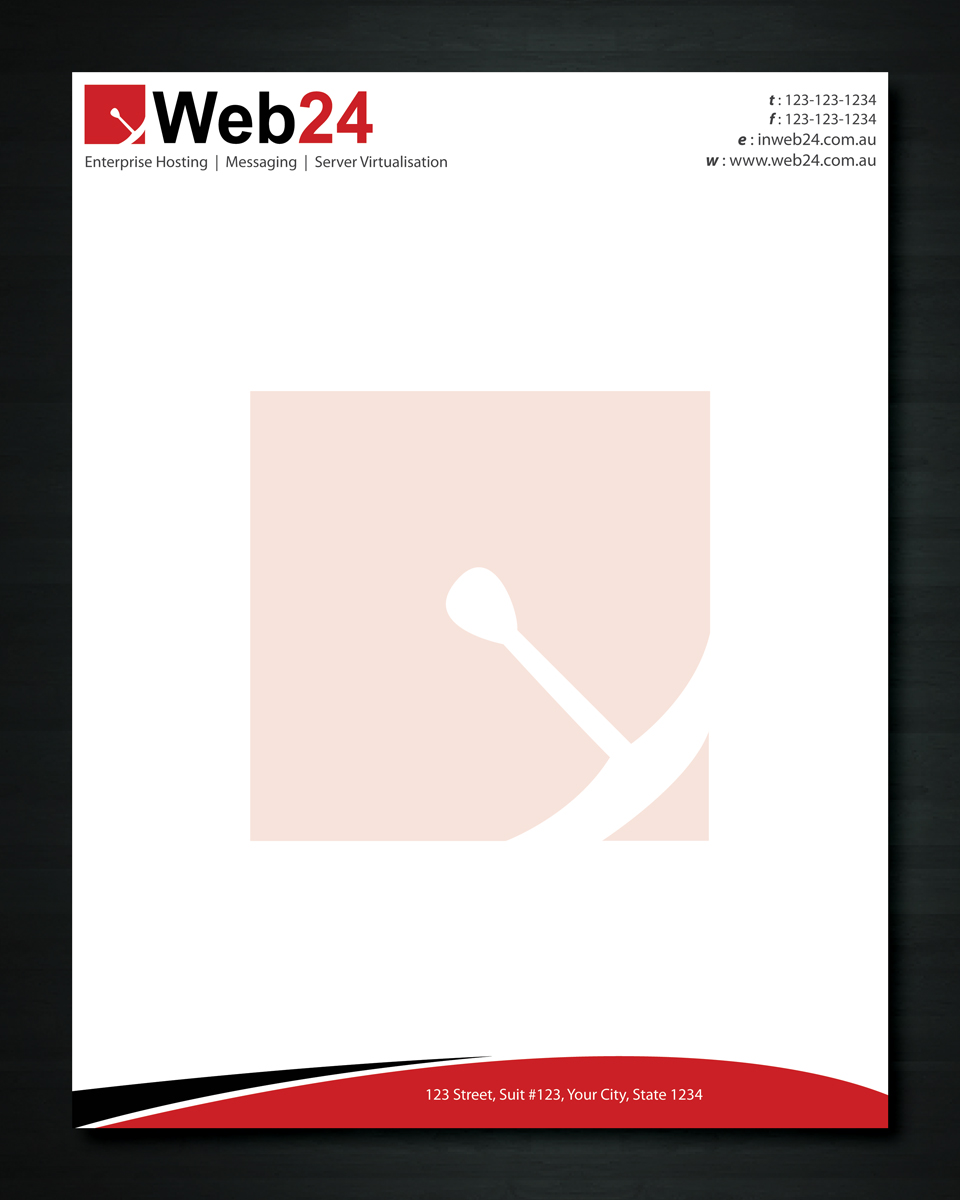 Letterhead Design by Sbss for Web24 Group Pty Ltd | Design #1226514