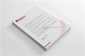 Letterhead Design by HYPdesign for Web24 Group Pty Ltd | Design: #1226724