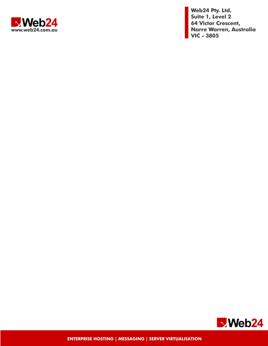 Letterhead Design by Vinav Bhanawat for Web24 Group Pty Ltd | Design #1225538