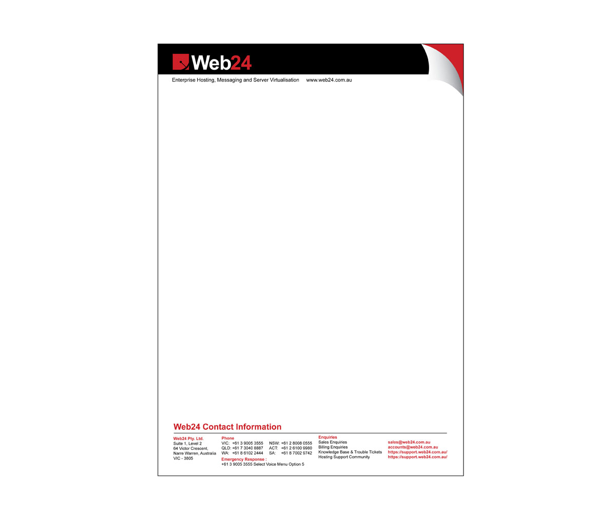 Design En-Tête par Doodles pour Web24 Group Pty Ltd | Design #1236177