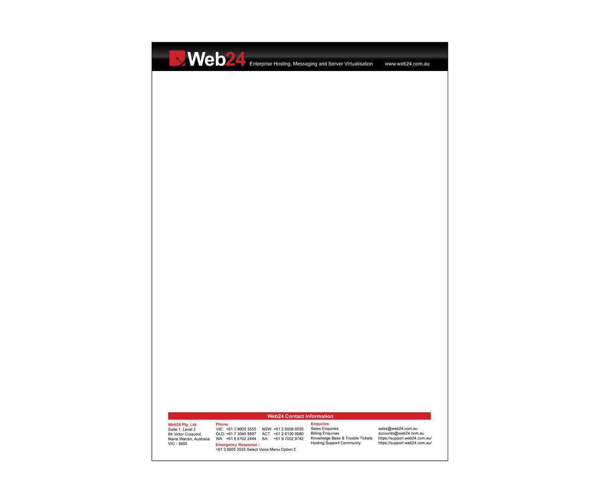 Design En-Tête par Doodles pour Web24 Group Pty Ltd | Design #1236201