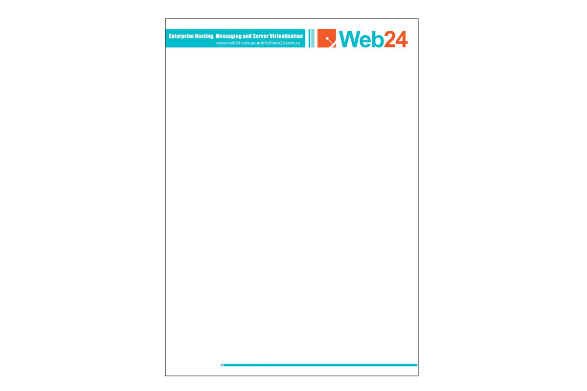 Letterhead Design by Ser. C for Web24 Group Pty Ltd | Design #1235701