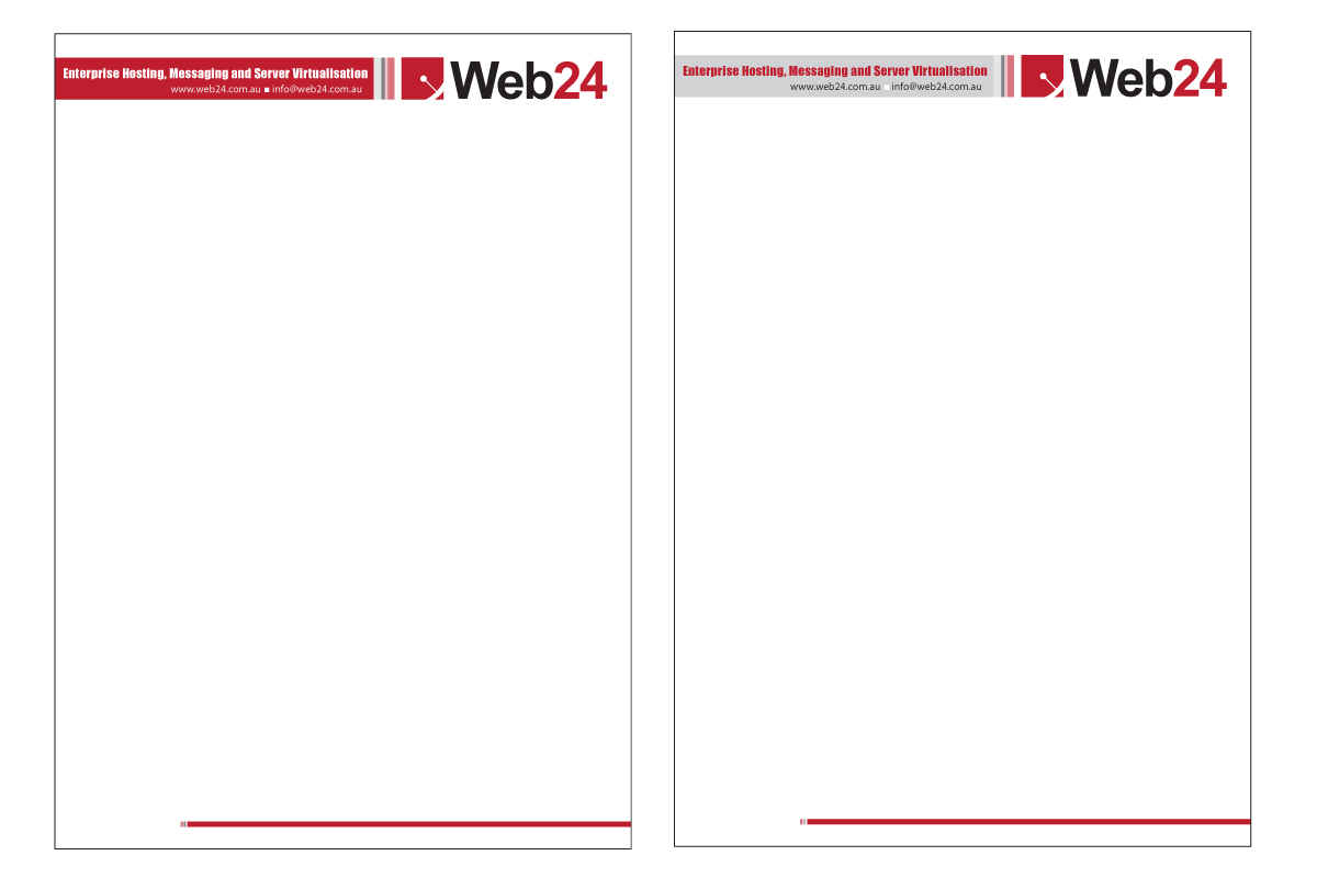 Briefkopf-Design von Ser. C für Web24 Group Pty Ltd | Design #1235794