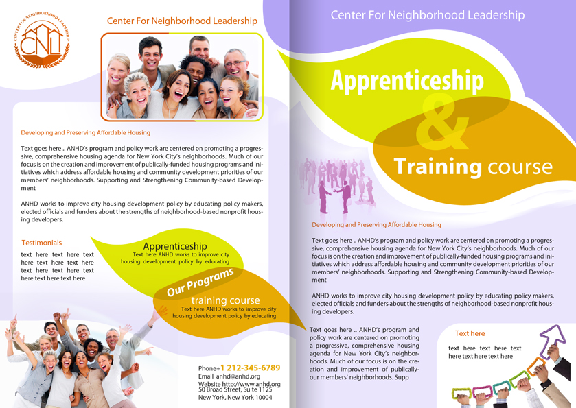 Design de Brochure par Egytefl pour ANHD | Design #4369490
