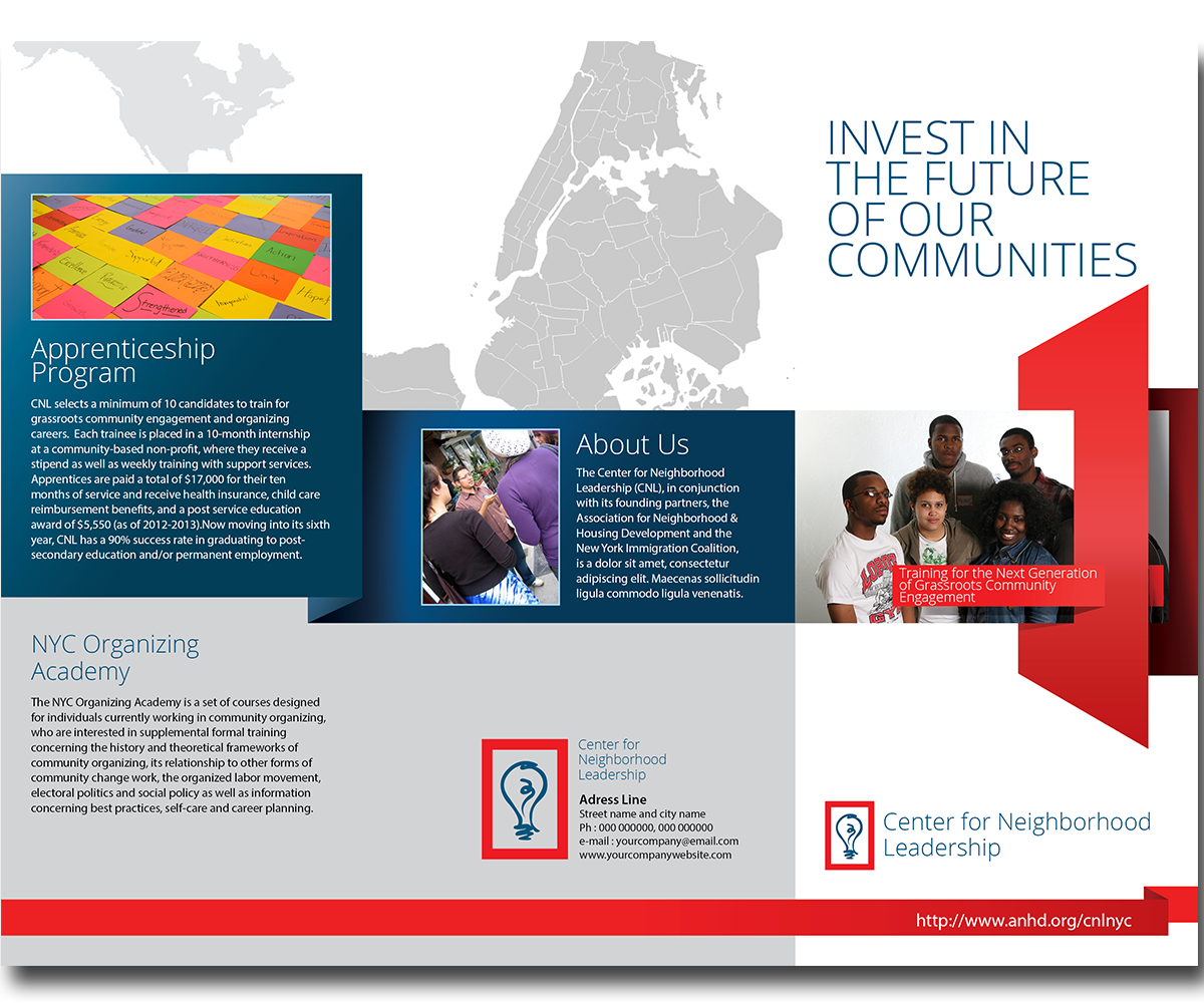 Design de Brochure par CreativeQD pour ANHD | Design #4372597