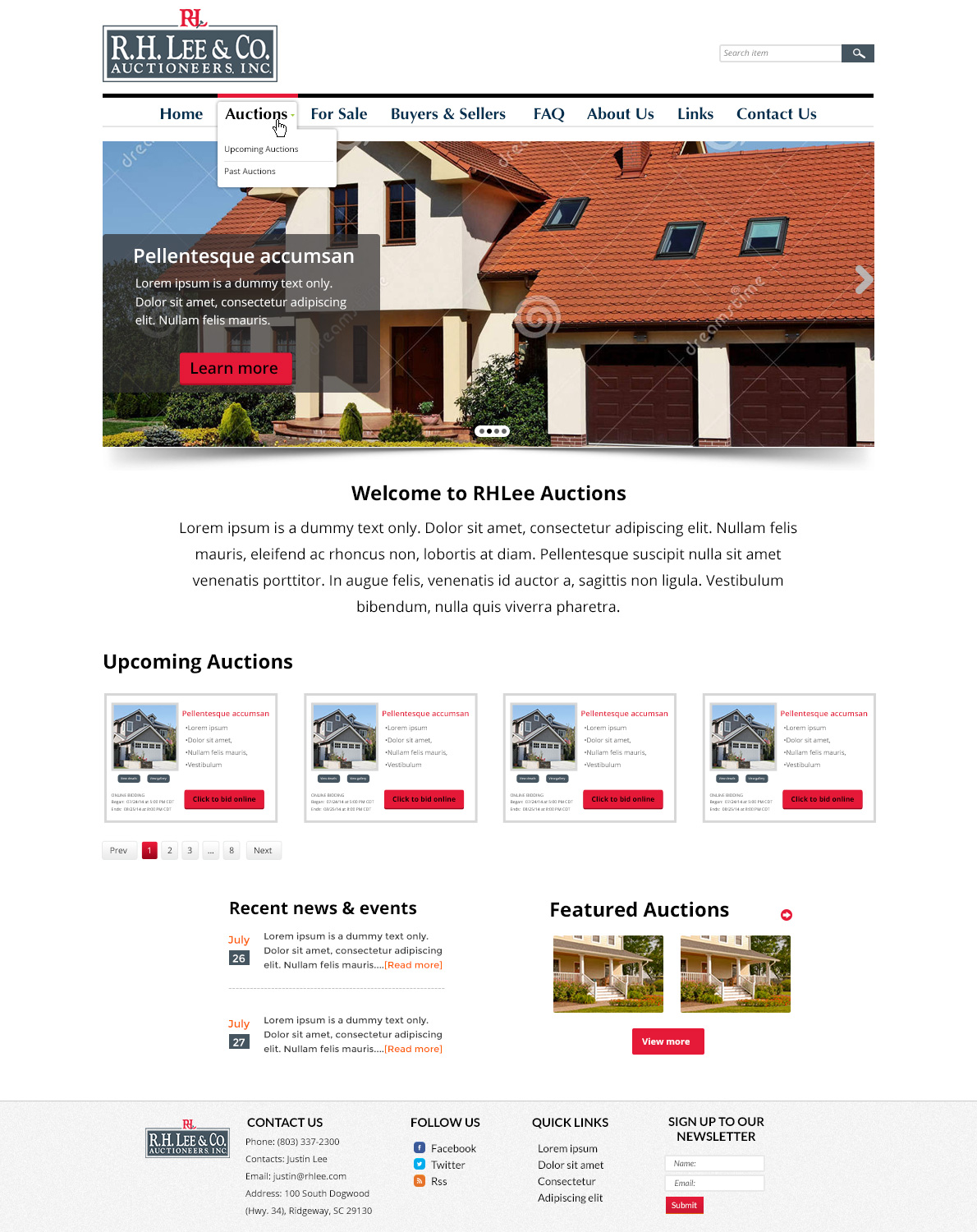 WordPress-Design von CoolDesignz für AuctionServices.com, Inc. | Design #4330570